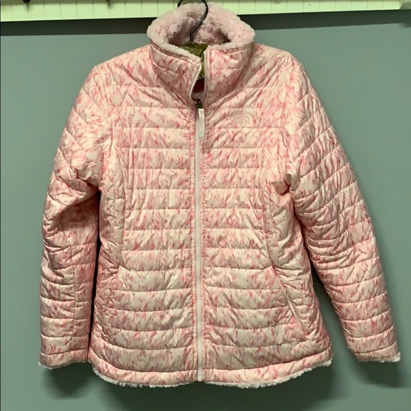 North Face Girls size xl (18) reversible coat.
